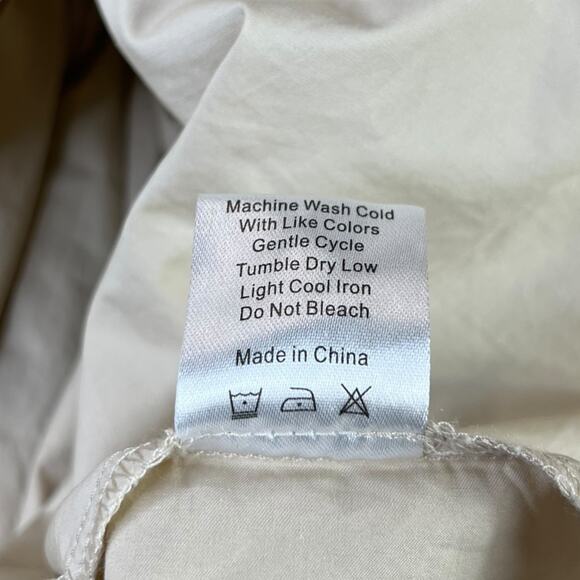 Xirena Aurie Puff Sleeve Fit & Flare Cotton Poplin Dress in Sand Size Small - Picture 5 of 8